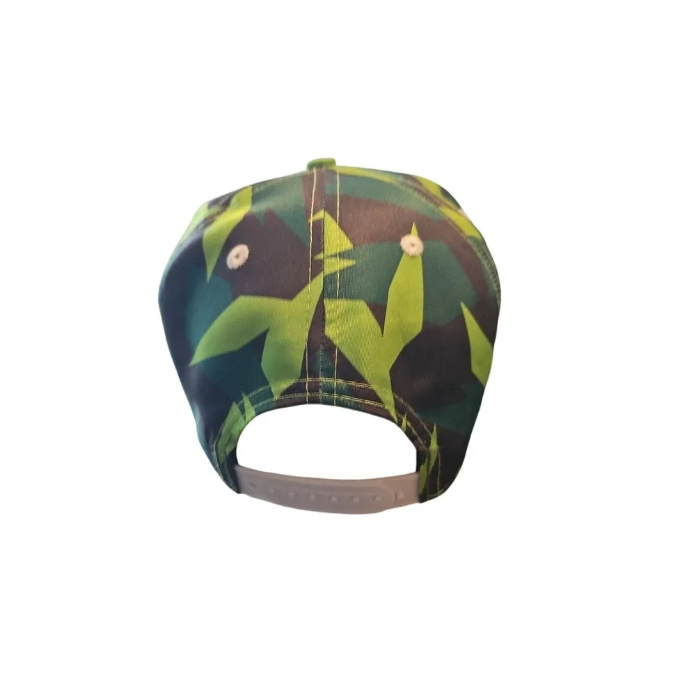 Mdl Mtn Dew‎ Green League Adult Trucker Cap Hat Green Printed Flat Bill Snapback